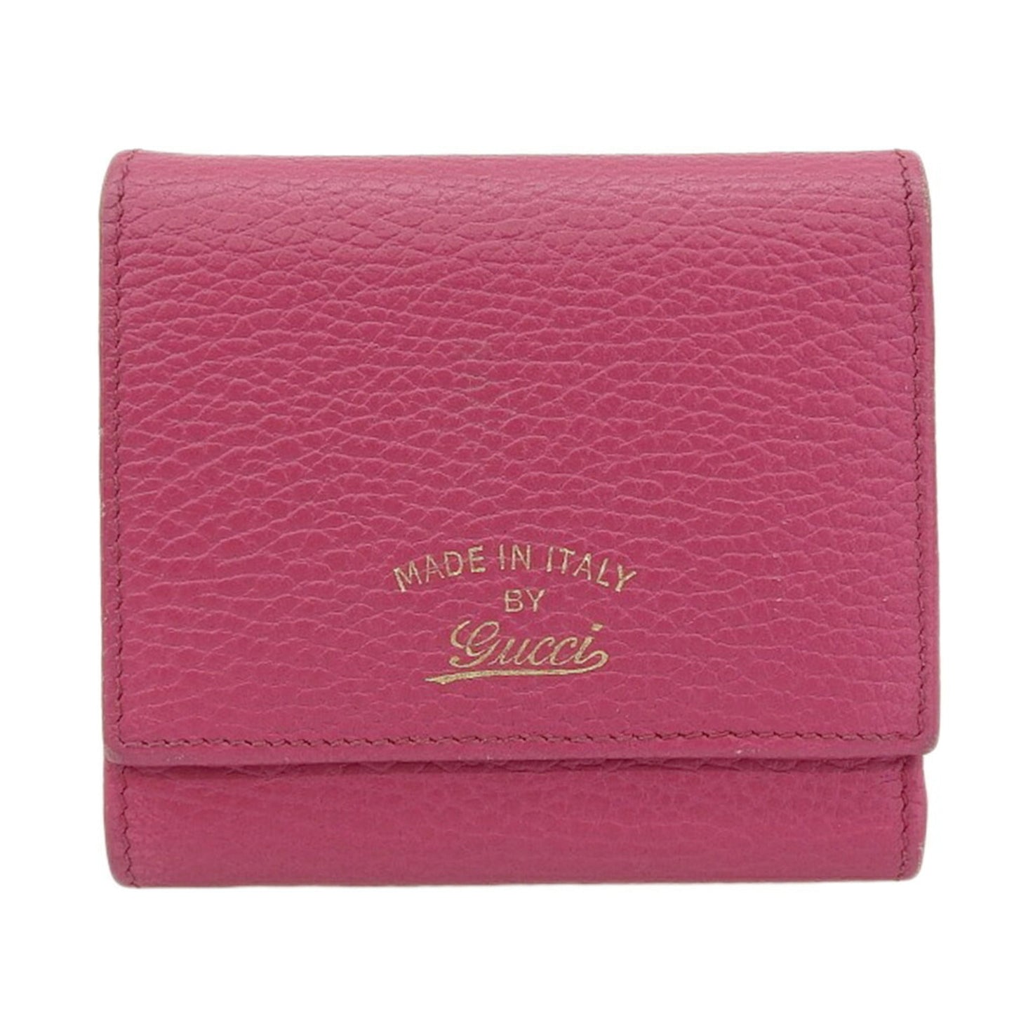 Gucci Pink Leather Wallet (Tri-Fold) ()