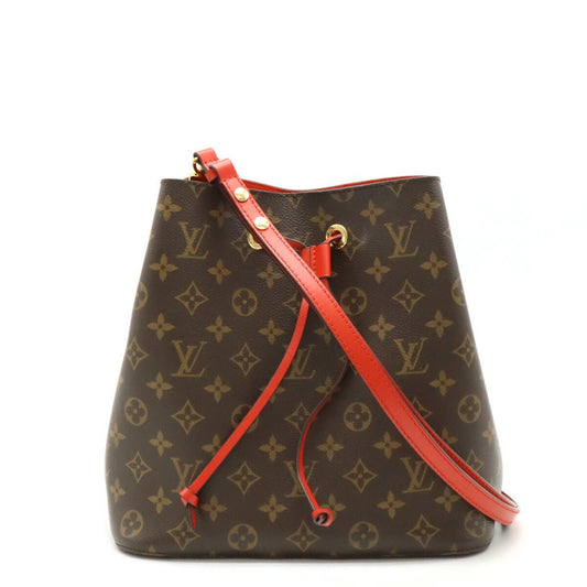 Louis Vuitton Coquelicots Red Color Monogram Leather Shoulder Bag ()