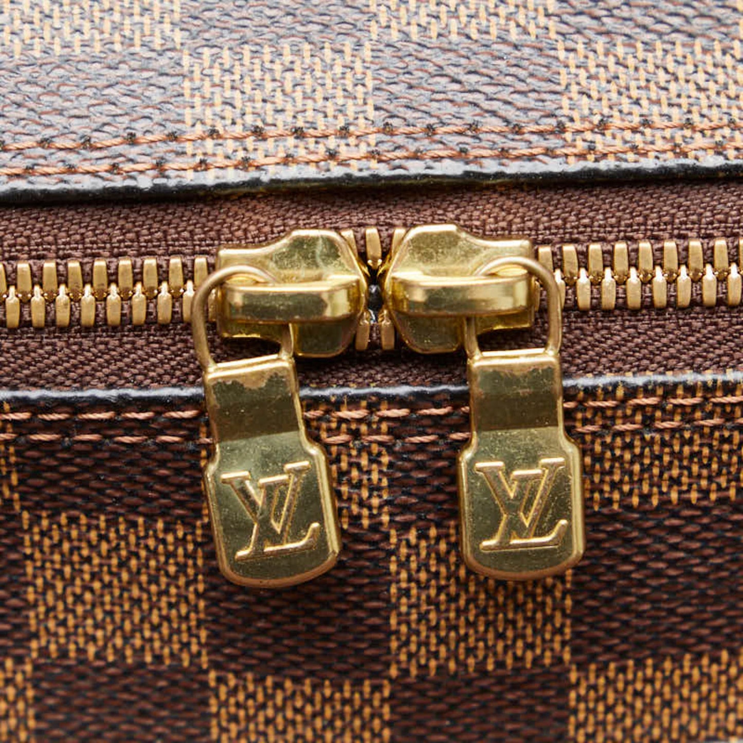 Louis Vuitton Damier Brown Pvc Leather Shoulder Bag