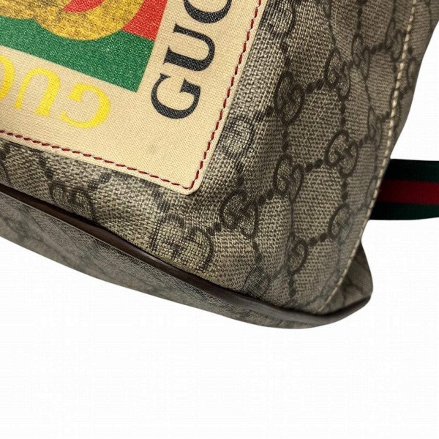 Gucci Brown Gg Supreme Leather Shoulder Bag Tote Bag