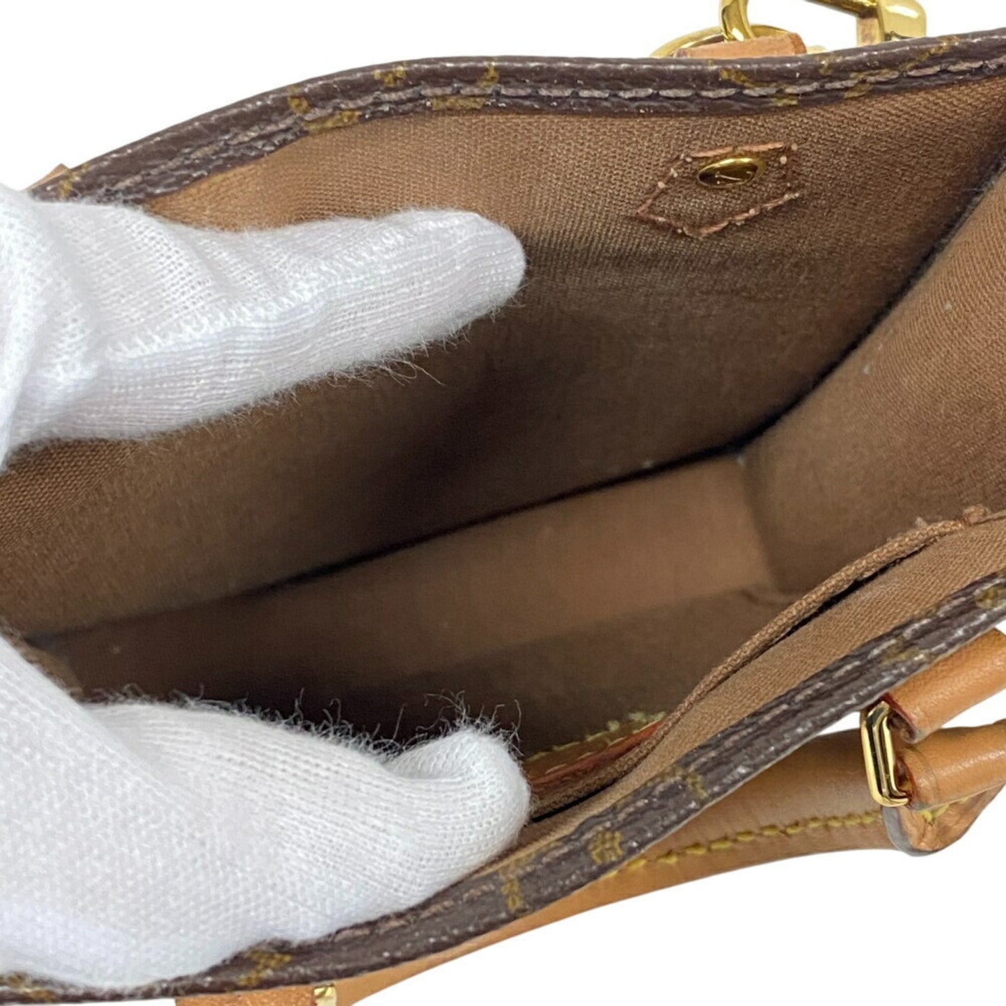 Louis Vuitton Monogram Brown Leather Shoulder Bag
