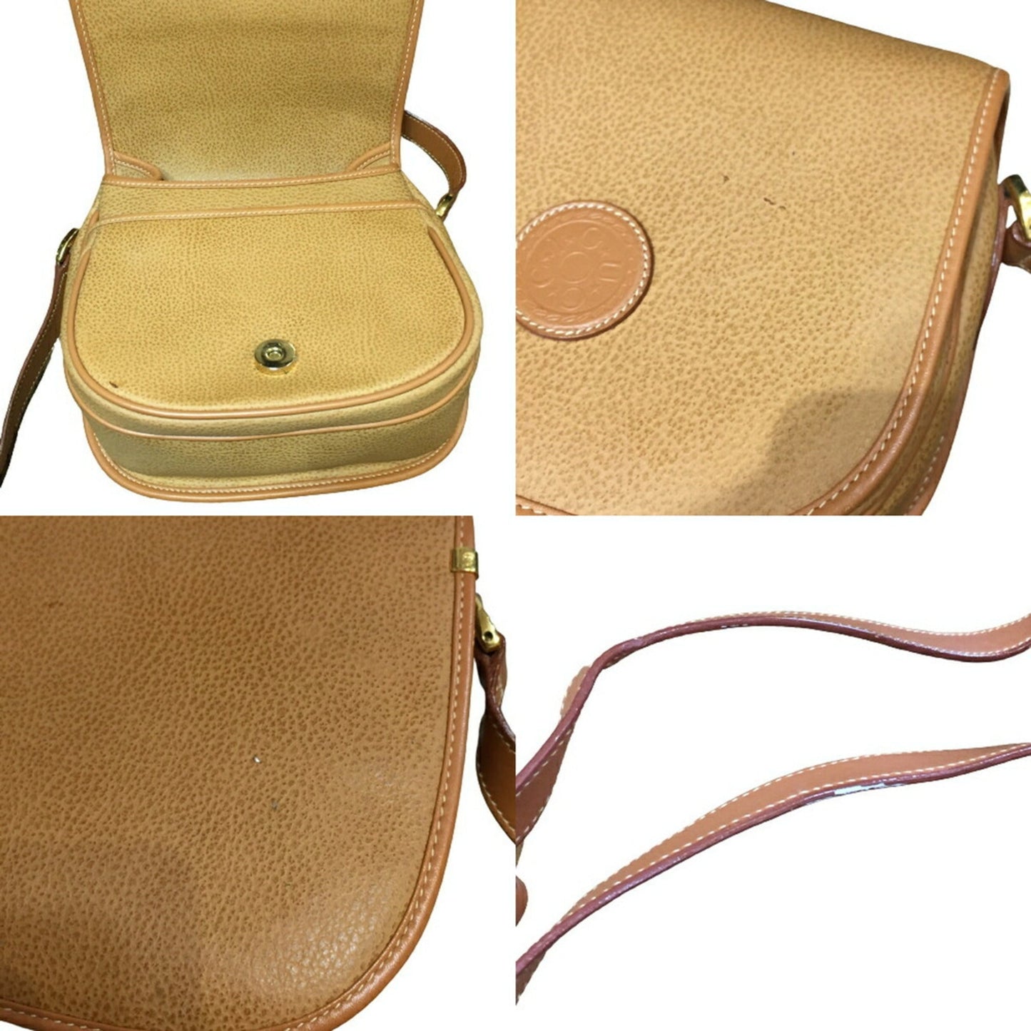 Gucci Camel Leather Shoulder Bag