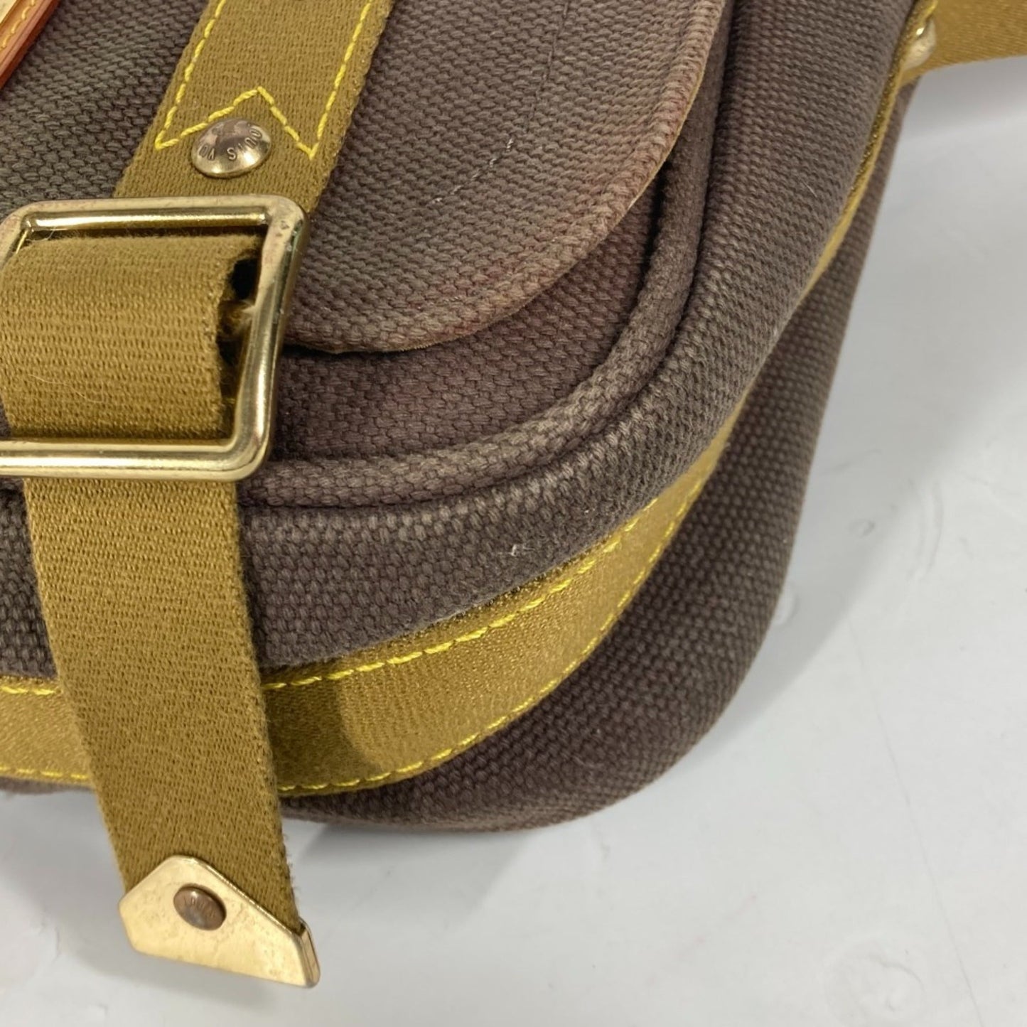 Louis Vuitton Brown Canvas Shoulder Bag