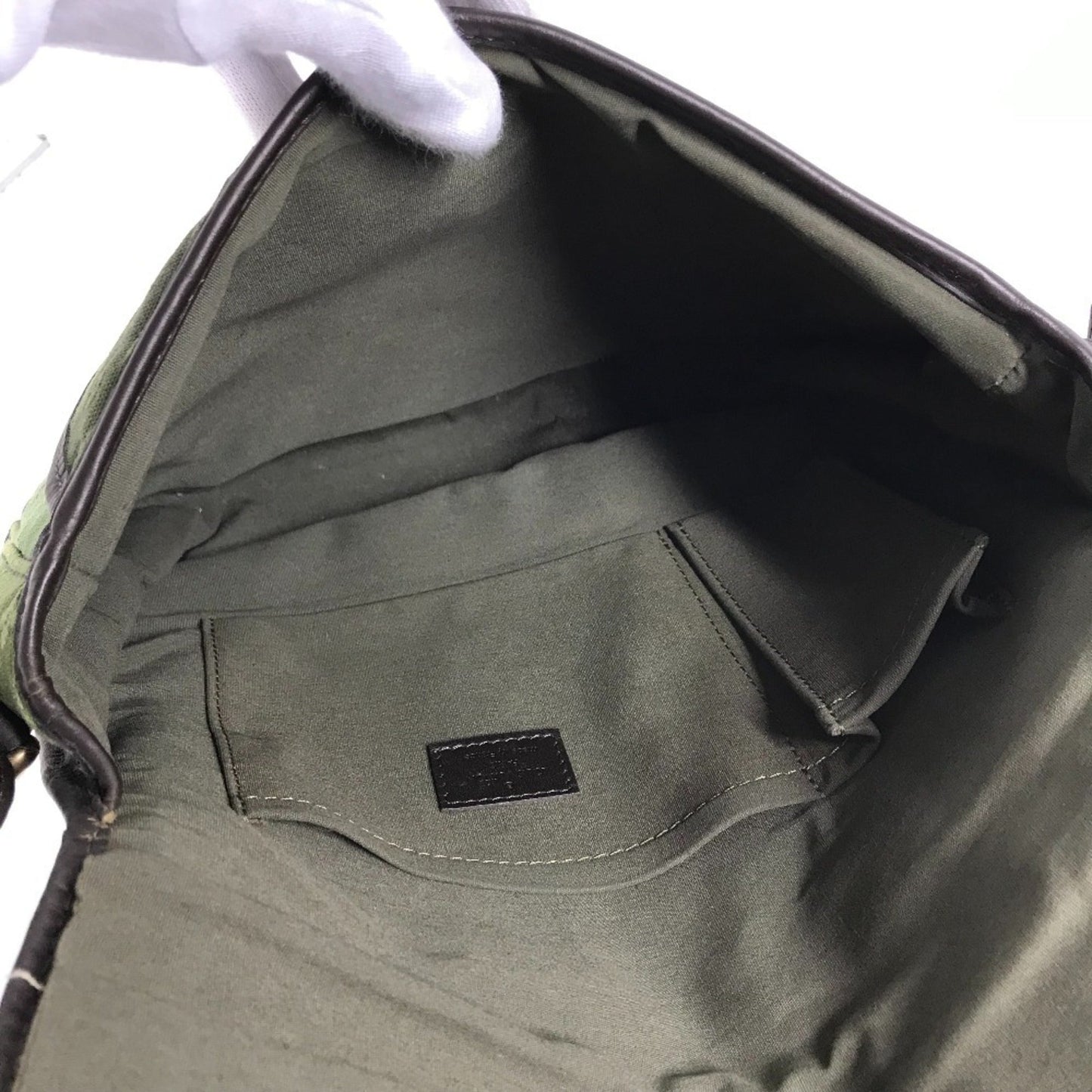 Louis Vuitton Khaki Monogram Pochette Shoulder Bag