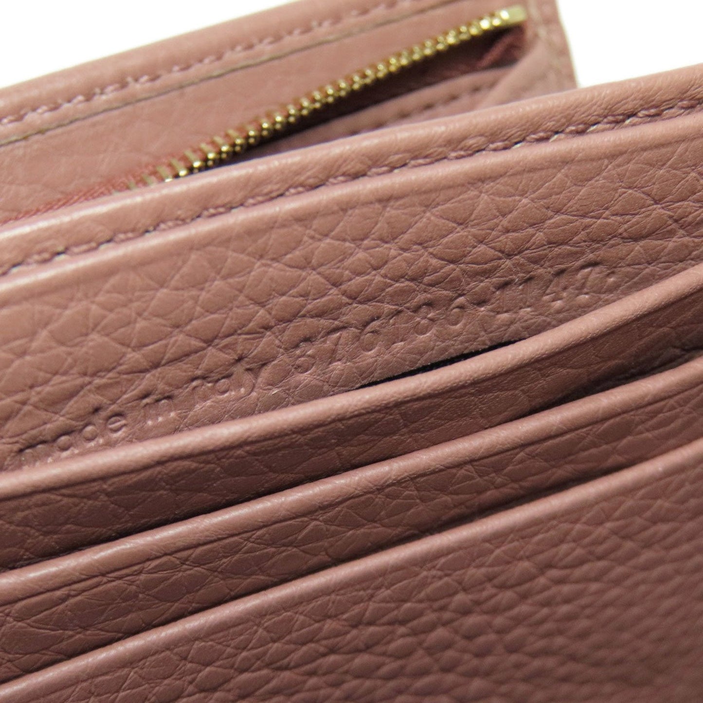 Gucci Beige Brown Pink Leather Coin Purse/Coin Case