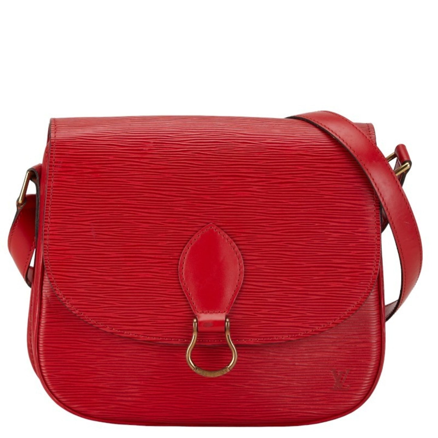 Louis Vuitton Castilian Red Leather Shoulder Bag ()