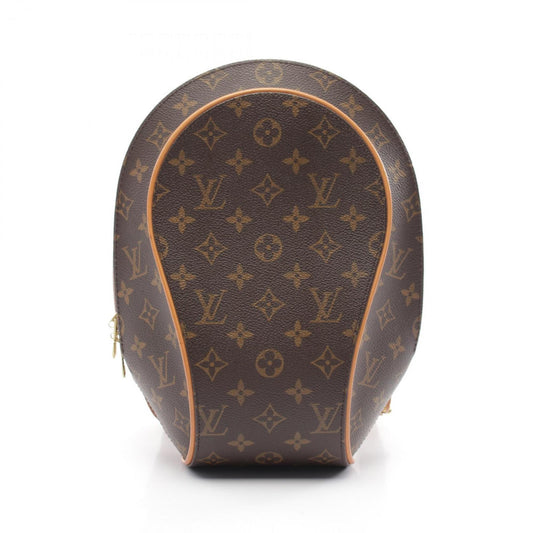 Louis Vuitton Brown Coated Canvas Leather Backpack ()