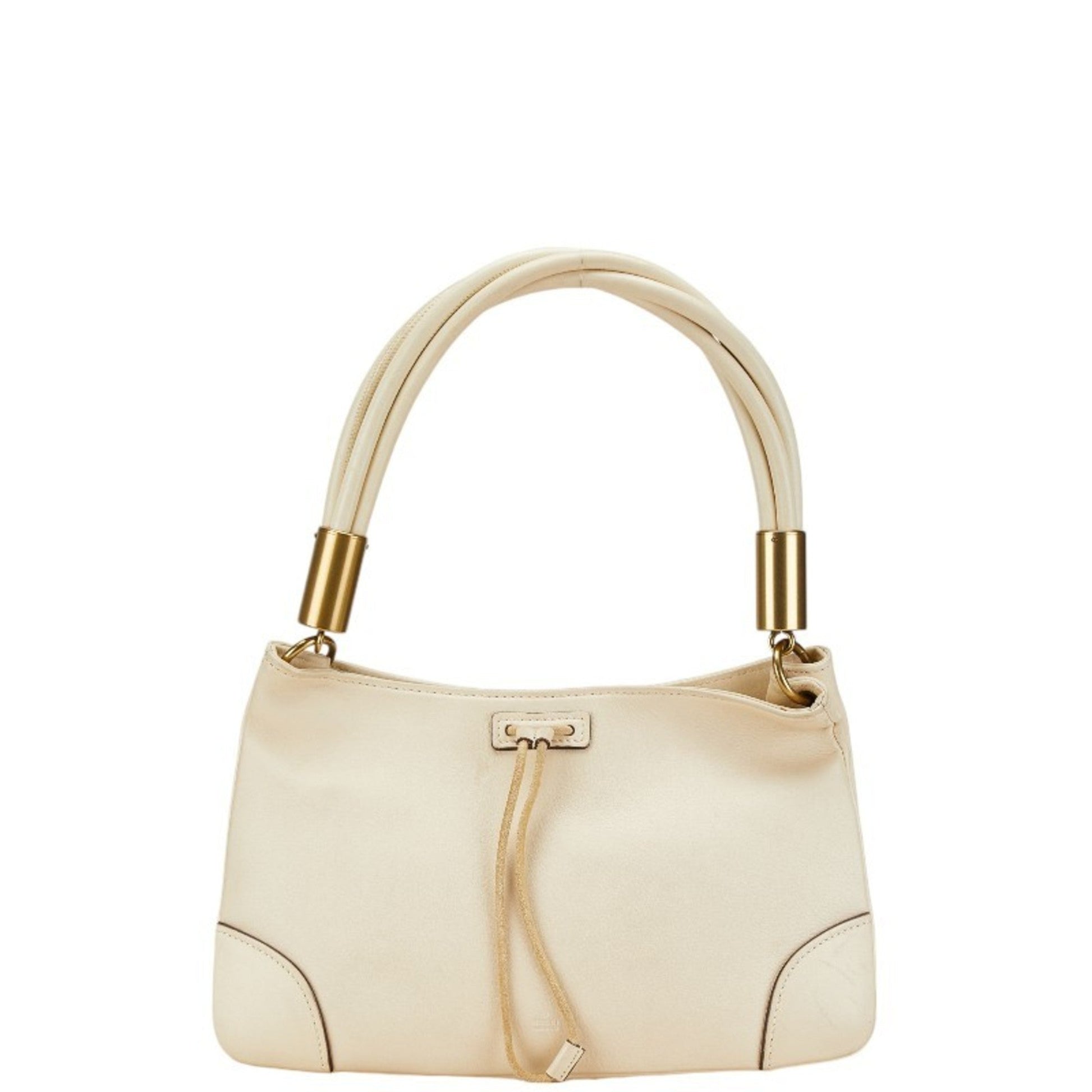 Gucci White Leather Shoulder Bag ()