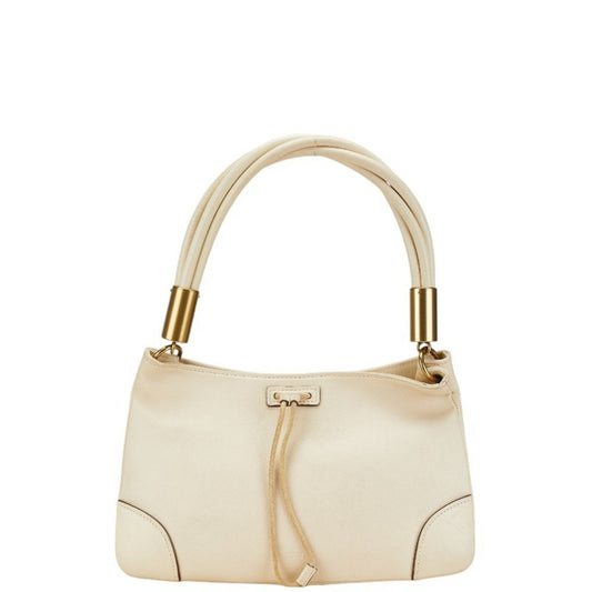 Gucci White Leather Shoulder Bag ()