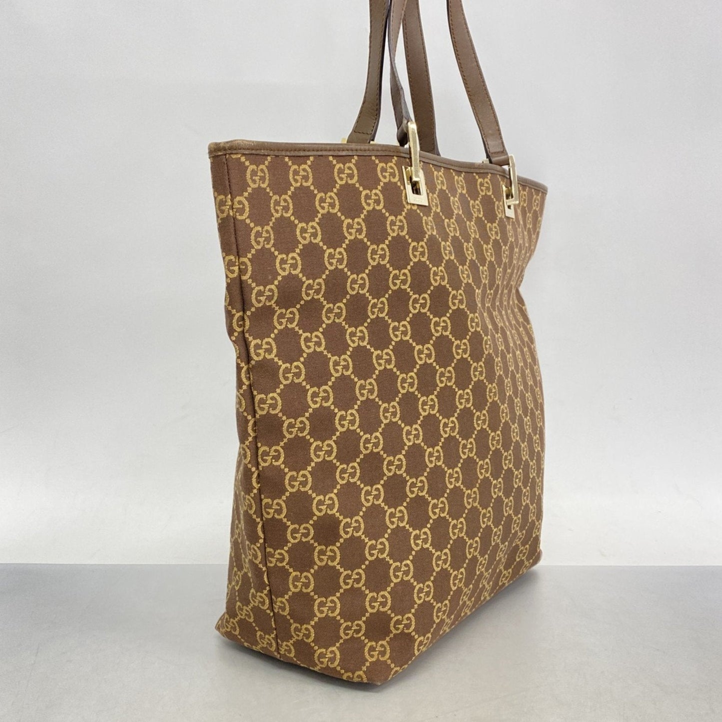Gucci Brown Canvas Tote Bag