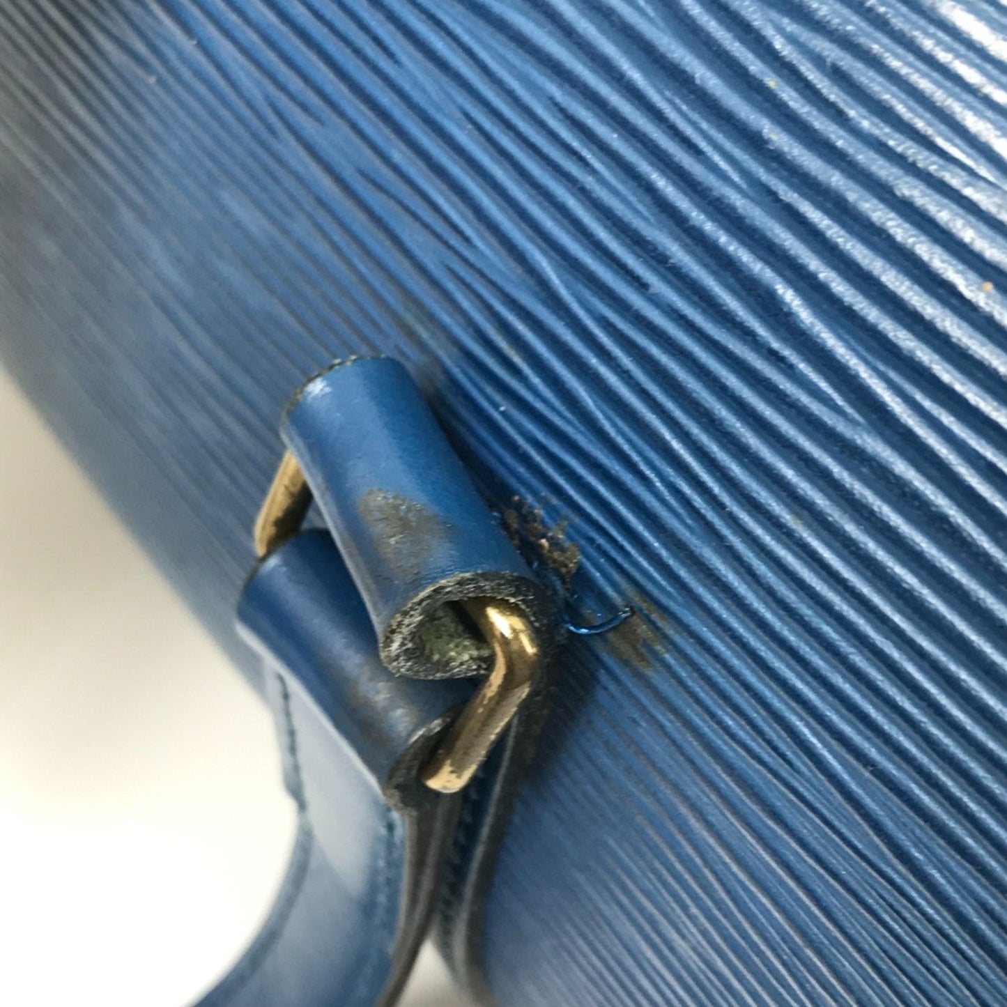 Louis Vuitton Blue Leather Shoulder Bag