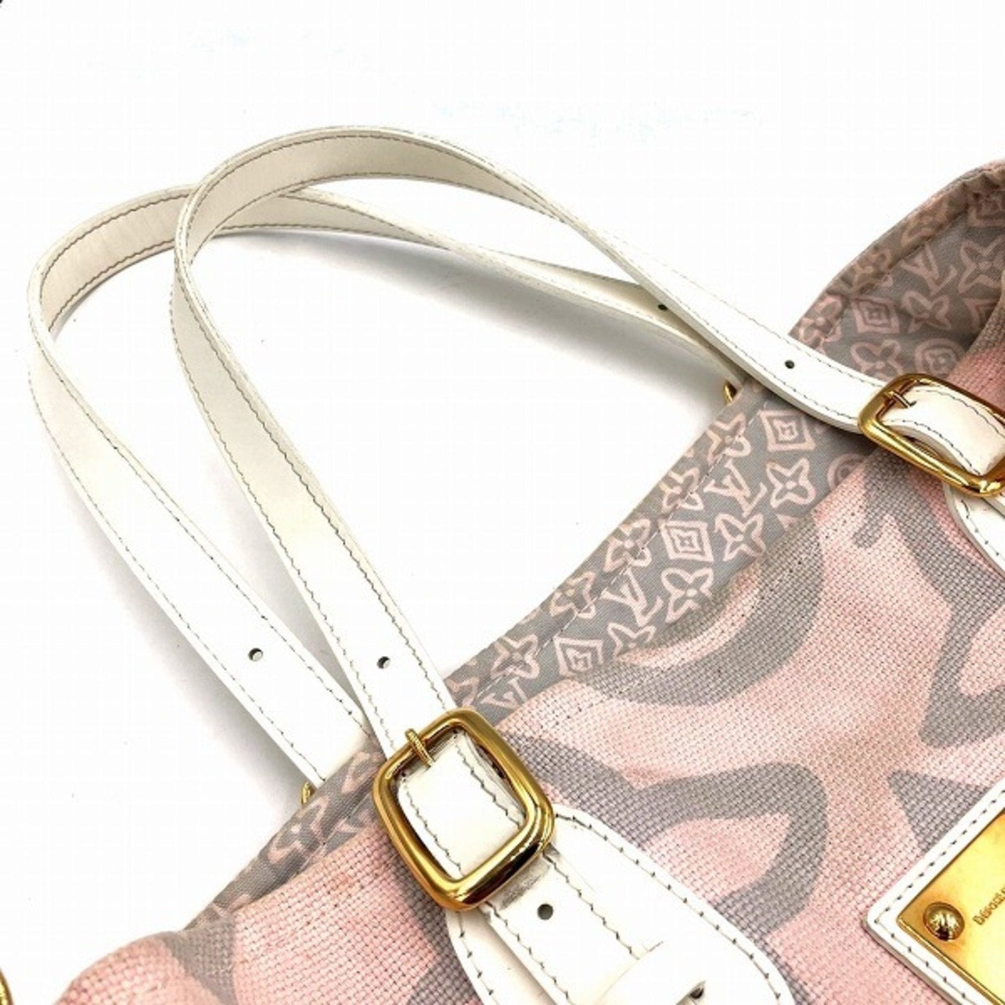 Louis Vuitton Rose Canvas Handbag Shoulder Bag