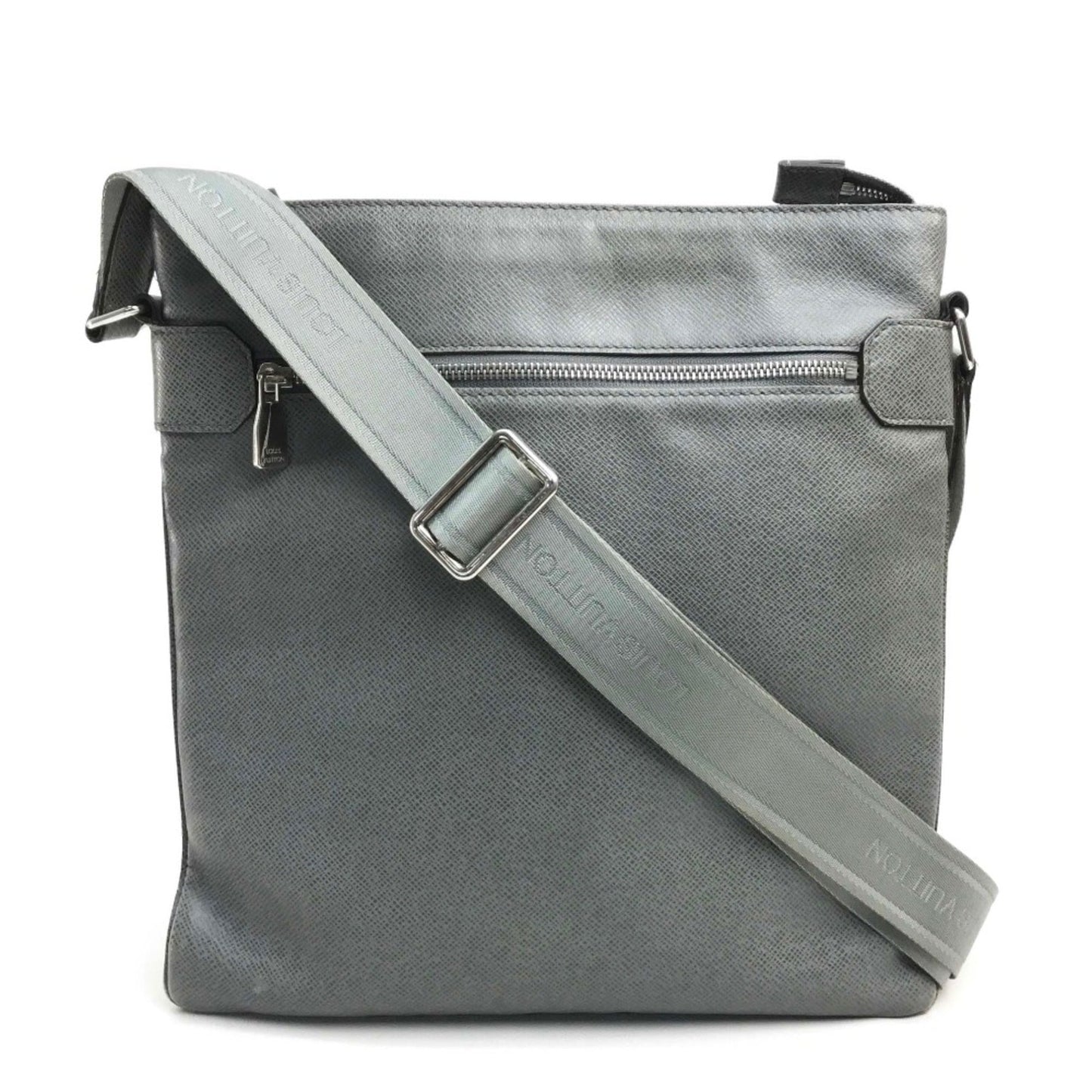 Louis Vuitton Gray Leather Shoulder Bag ()