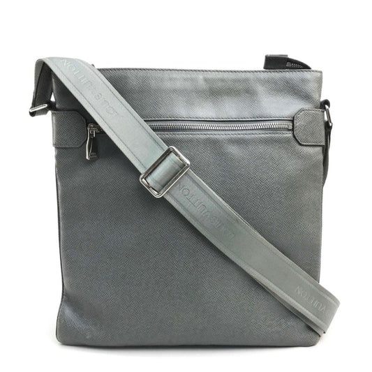 Louis Vuitton Gray Leather Shoulder Bag ()