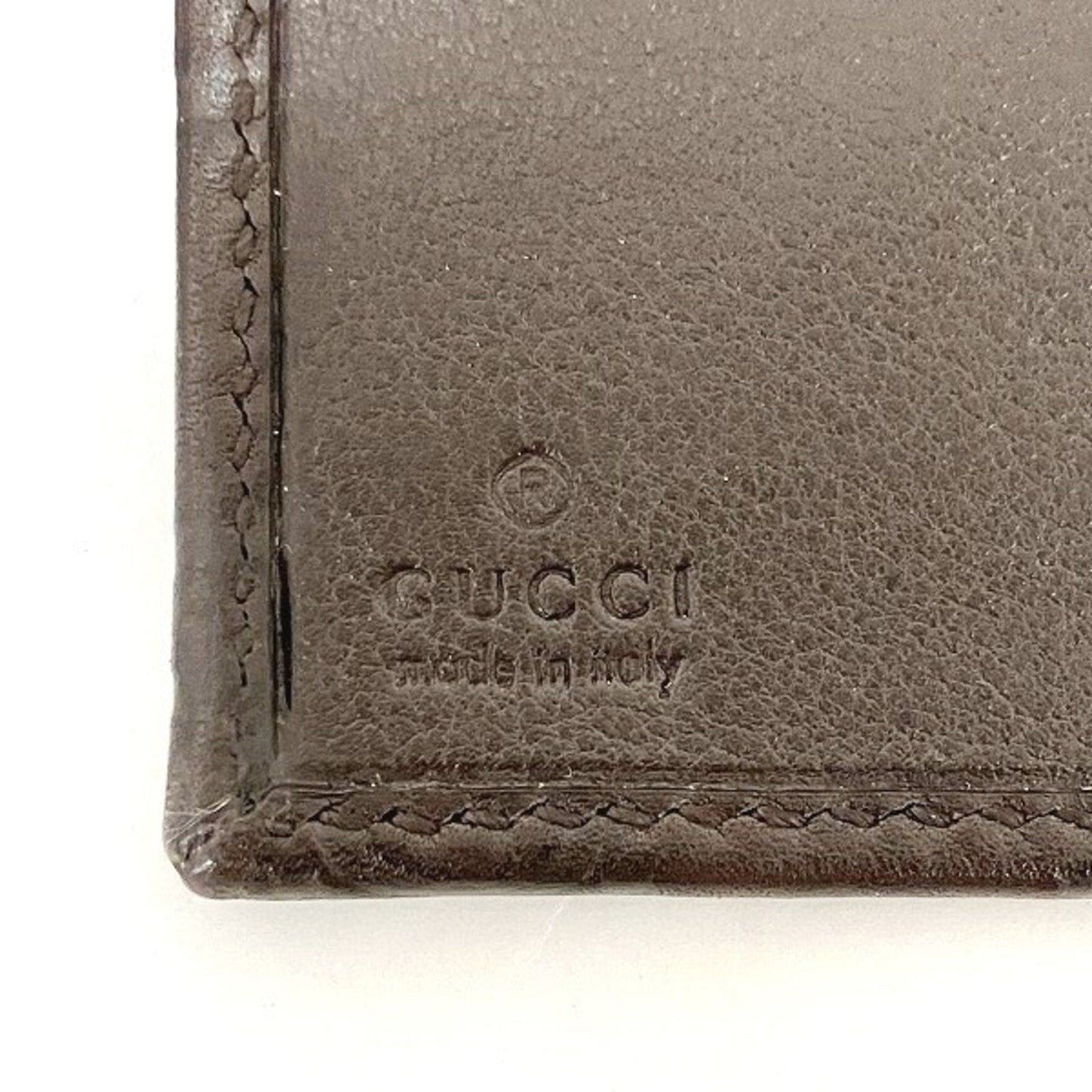 Gucci Dark Brown Leather Coin Purse/Coin Case