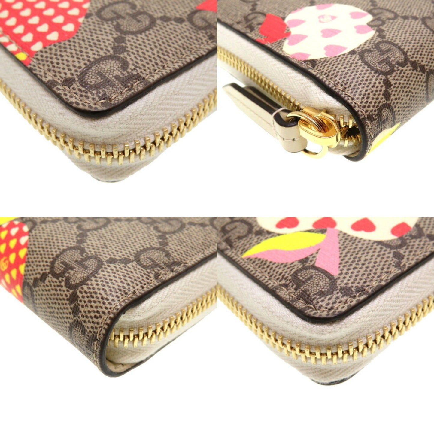 Gucci Gg Supreme Beige Gg Supreme Long Wallet (Bi-Fold)