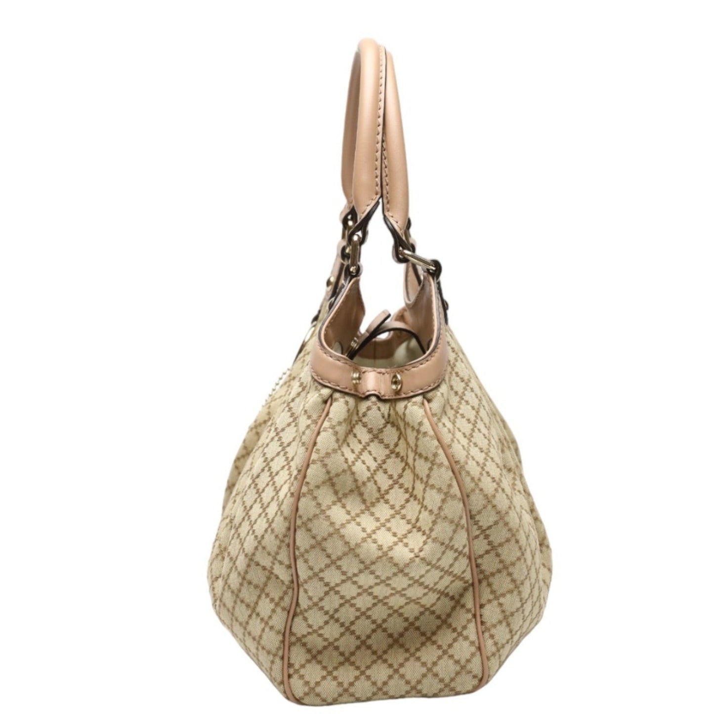 Gucci Diamante Beige Gg Canvas Handbag Tote Bag
