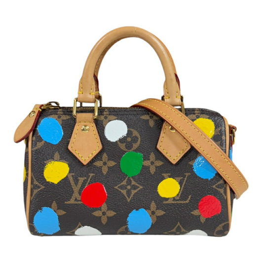 Louis Vuitton Yayoi Kusama Brown Multi-Color Monogram Shoulder Bag ()