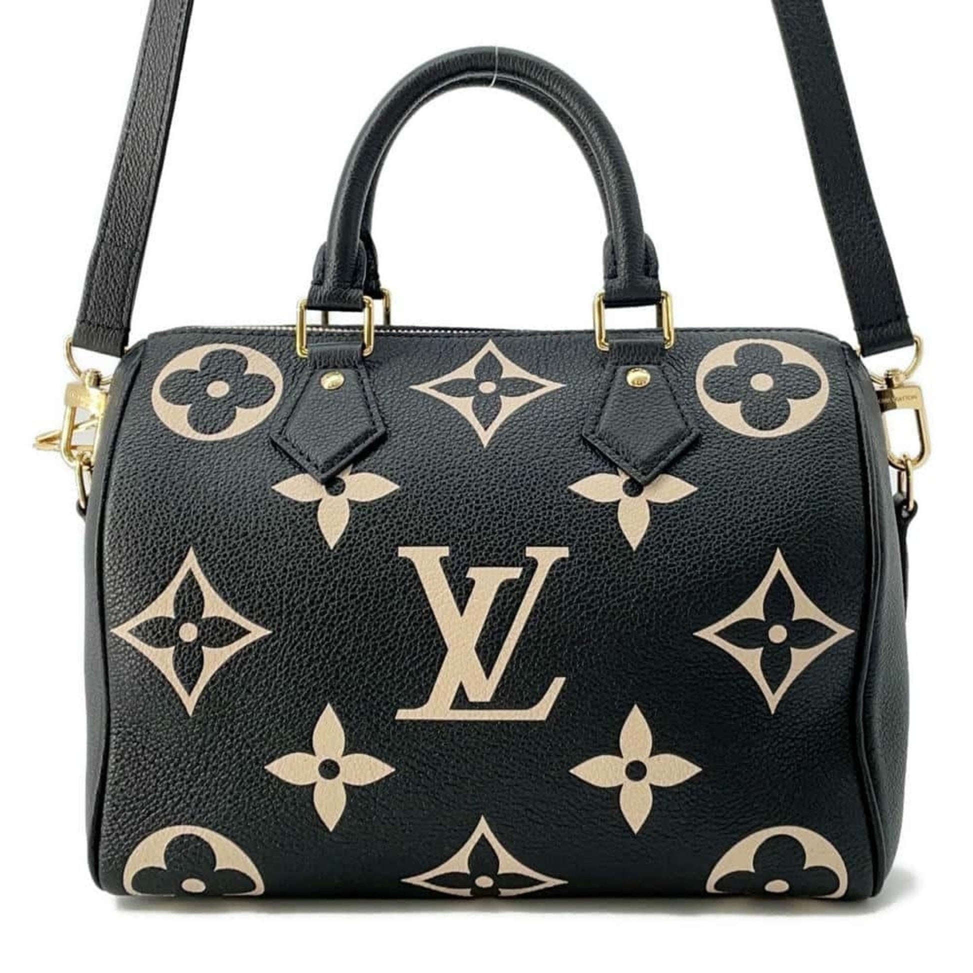 Louis Vuitton Bicolor Black Noir Monogram Empreinte Handbag Shoulder Bag ()