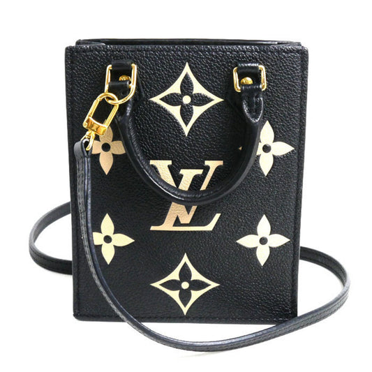 Louis Vuitton Beige Black Monogram Empreinte Shoulder Bag ()