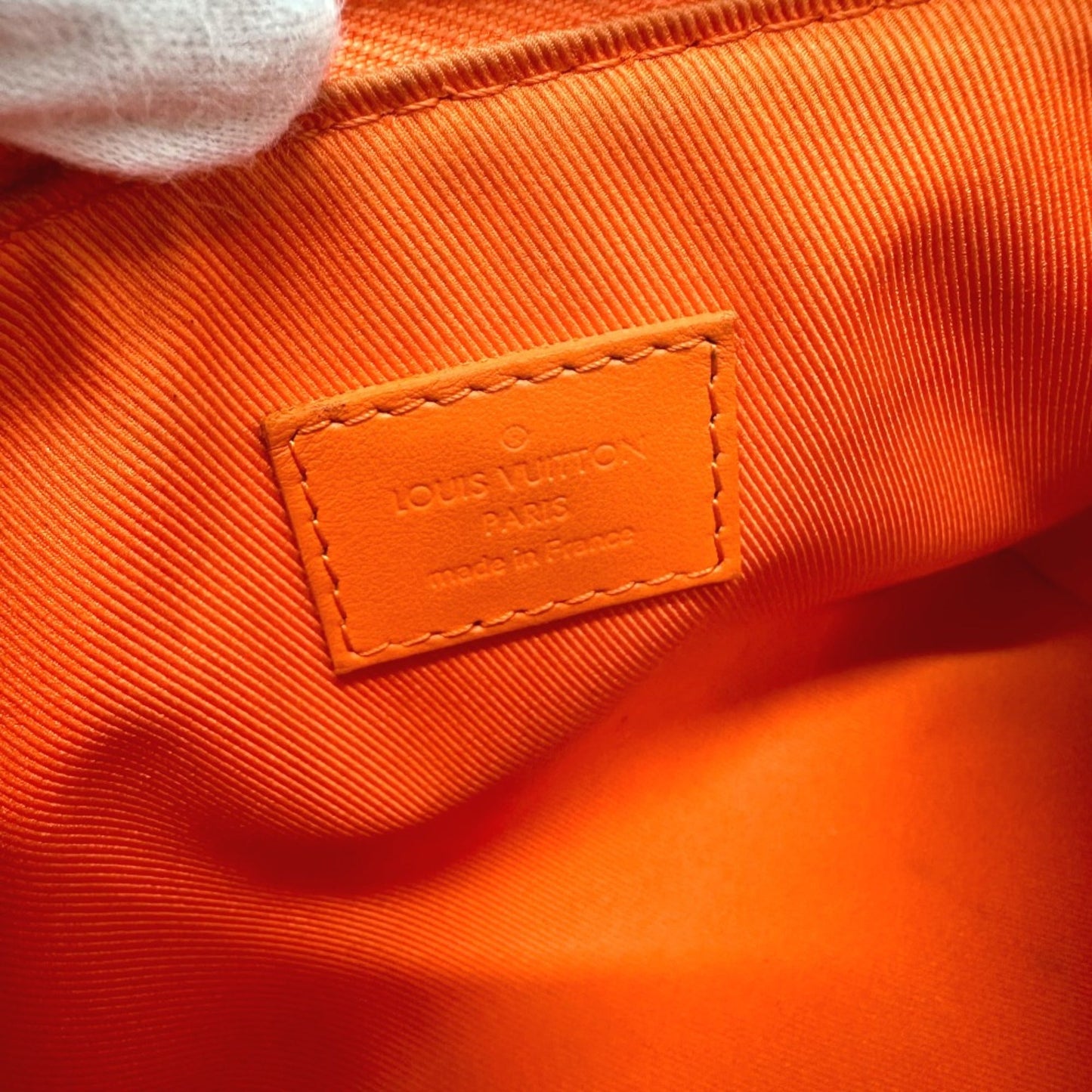 Louis Vuitton Orange Leather Shoulder Bag