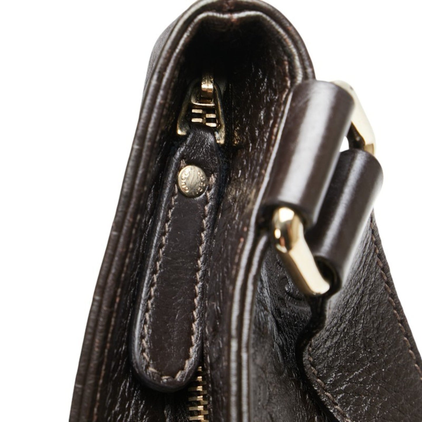 Gucci Brown Leather Shoulder Bag