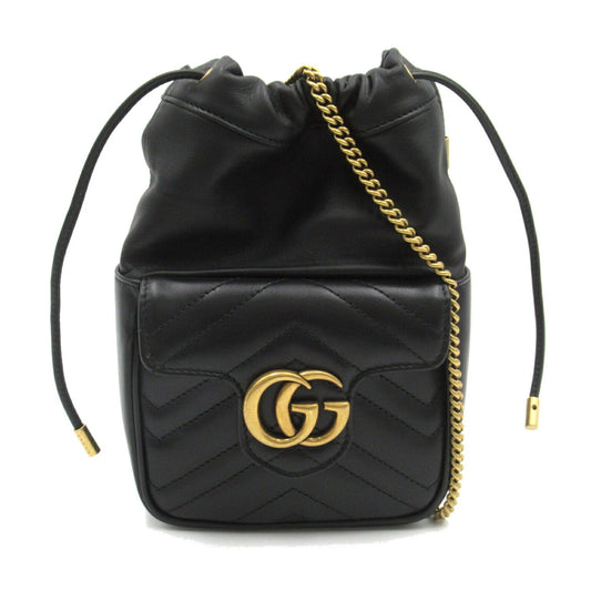 Gucci Black Leather Shoulder Bag ()