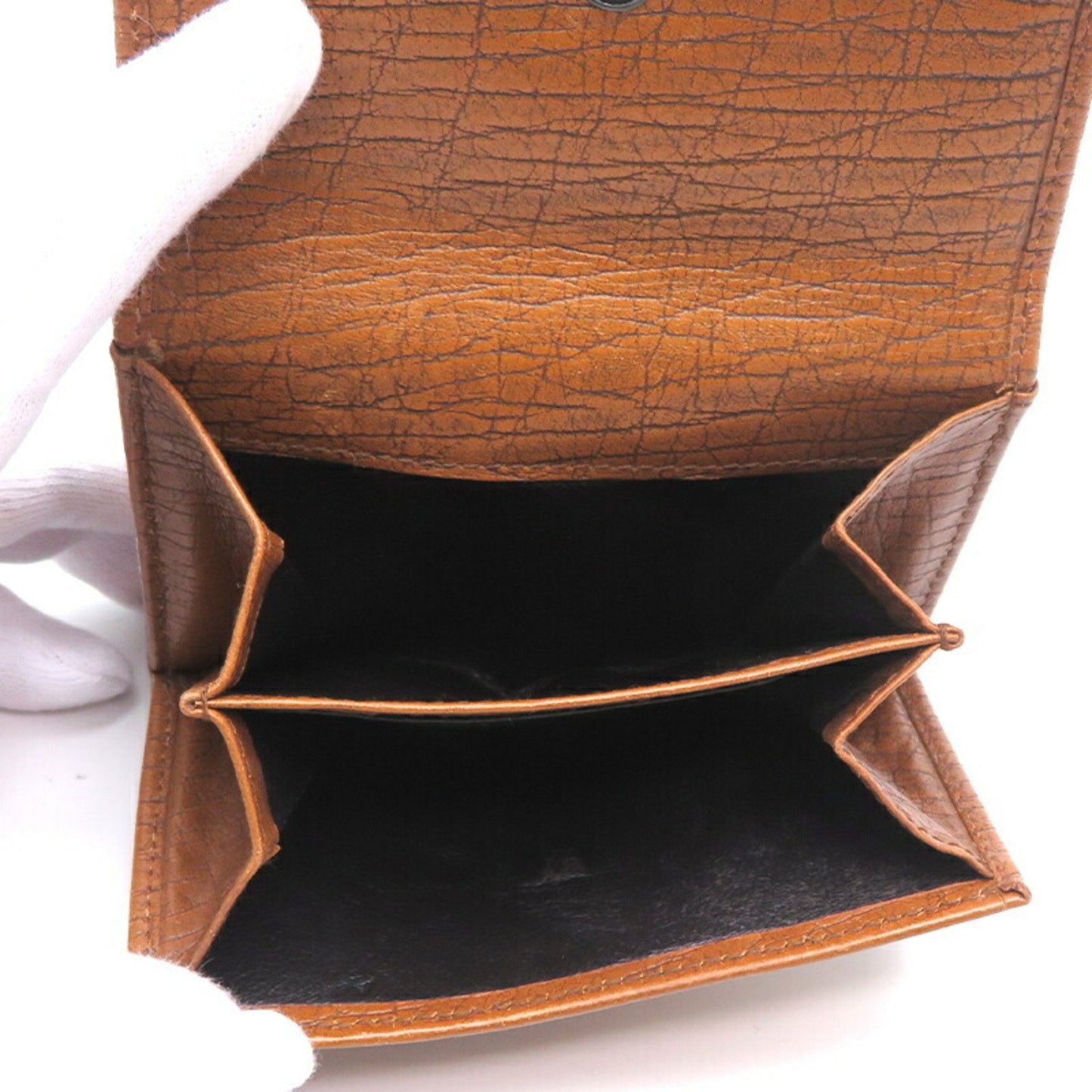Gucci Bamboo Camel Bamboo Leather Wallet (Bi-Fold)