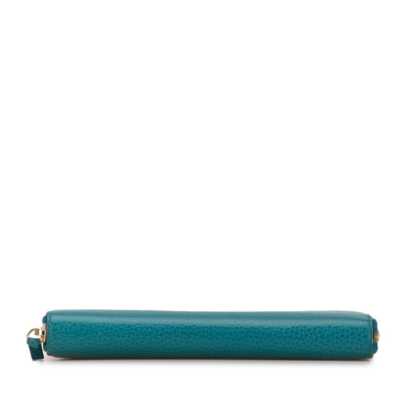 Gucci Blue Green Leather Long Wallet (Bi-Fold)