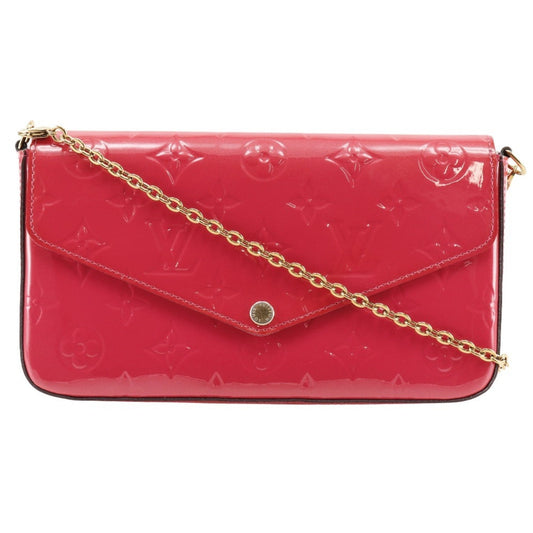 Louis Vuitton Monogram Vernis Hot Pink Monogram Vernis Chain/Shoulder Wallet ()