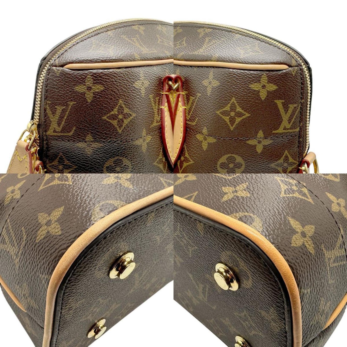 Louis Vuitton Brown Monogram Canvas Shoulder Bag
