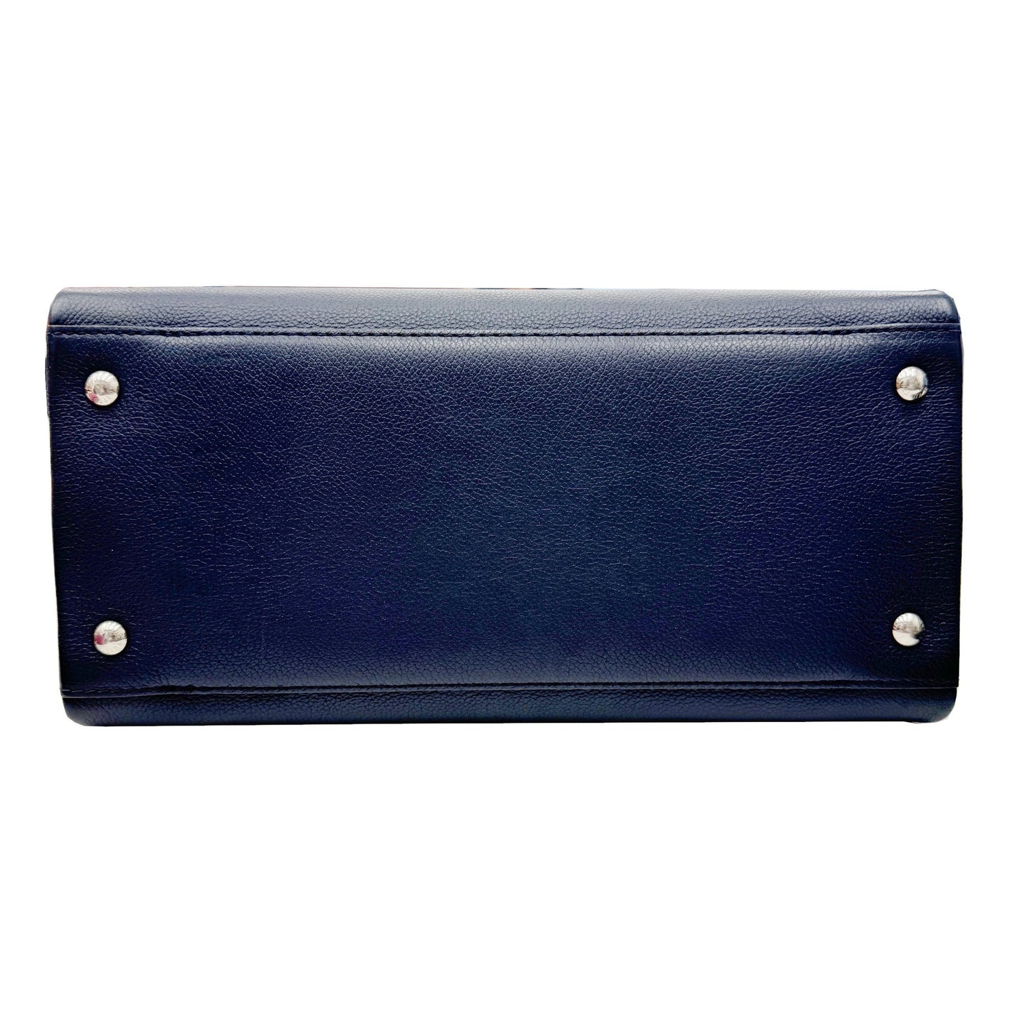 Louis Vuitton Navy Leather Handbag Shoulder Bag
