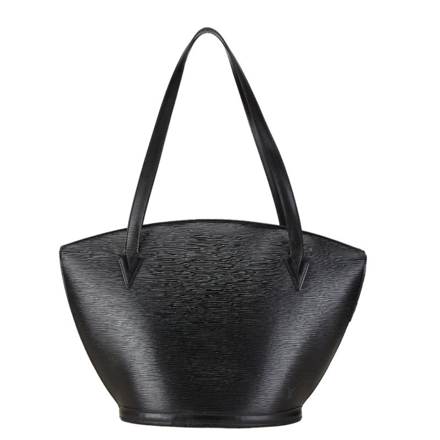 Louis Vuitton Black Noir Leather Handbag Shoulder Bag ()