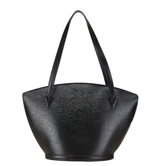 Louis Vuitton Black Noir Leather Handbag Shoulder Bag ()