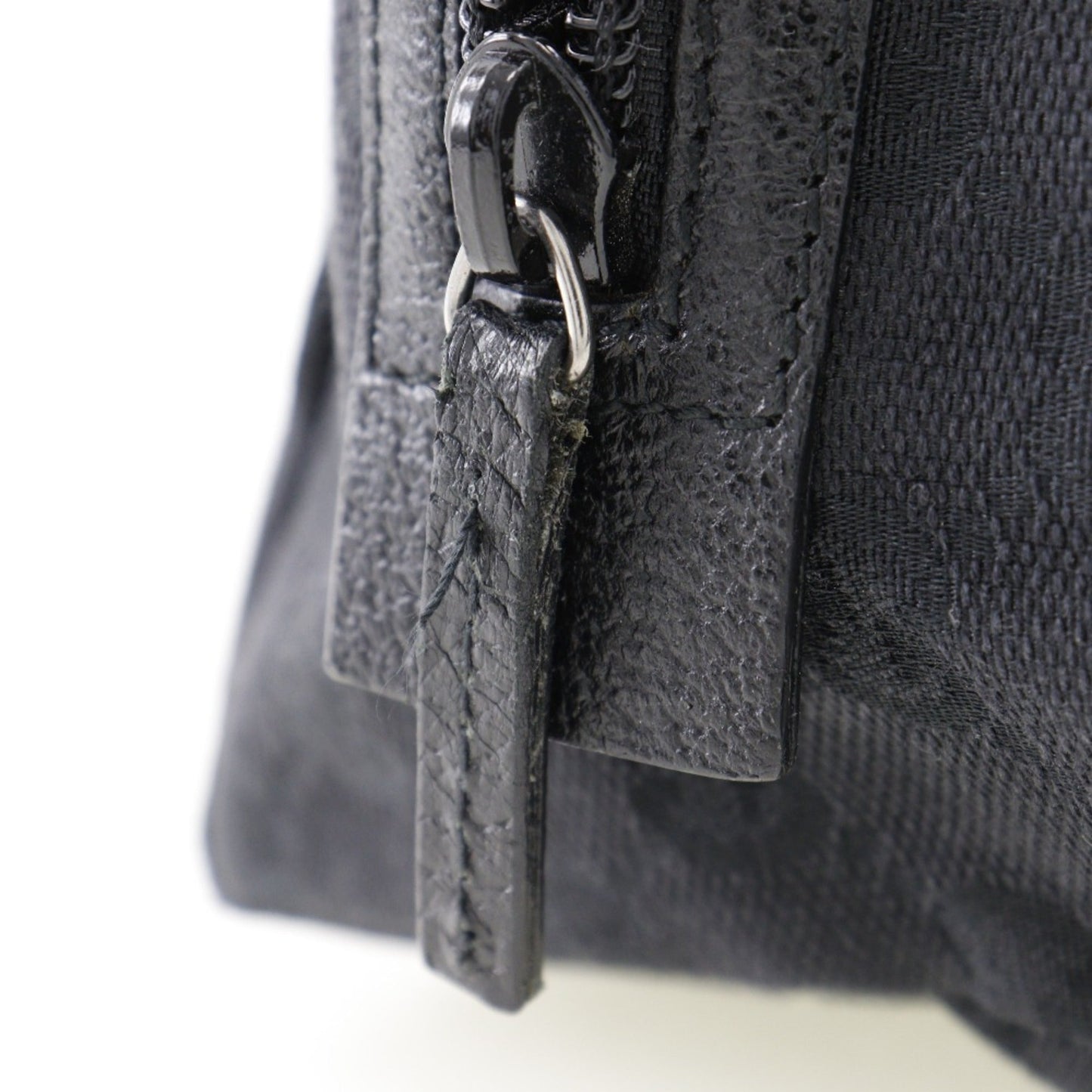 Gucci Black Gg Canvas Handbag