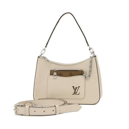 Louis Vuitton Beige Cream Epi Leather Pouch Shoulder Bag ()
