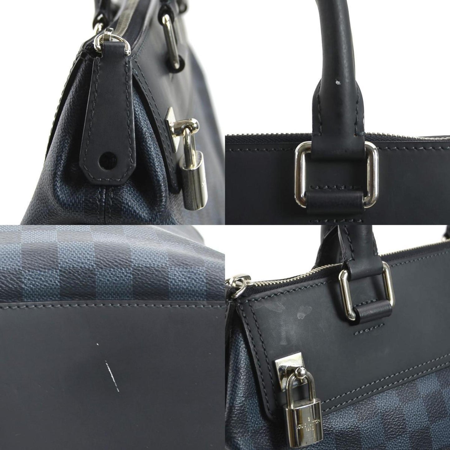 Louis Vuitton Damier Cobalt Damier Cobalt Navy Leather Handbag Shoulder Bag