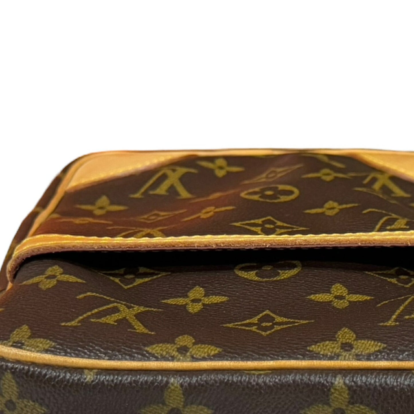 Louis Vuitton Brown Monogram Canvas Shoulder Bag
