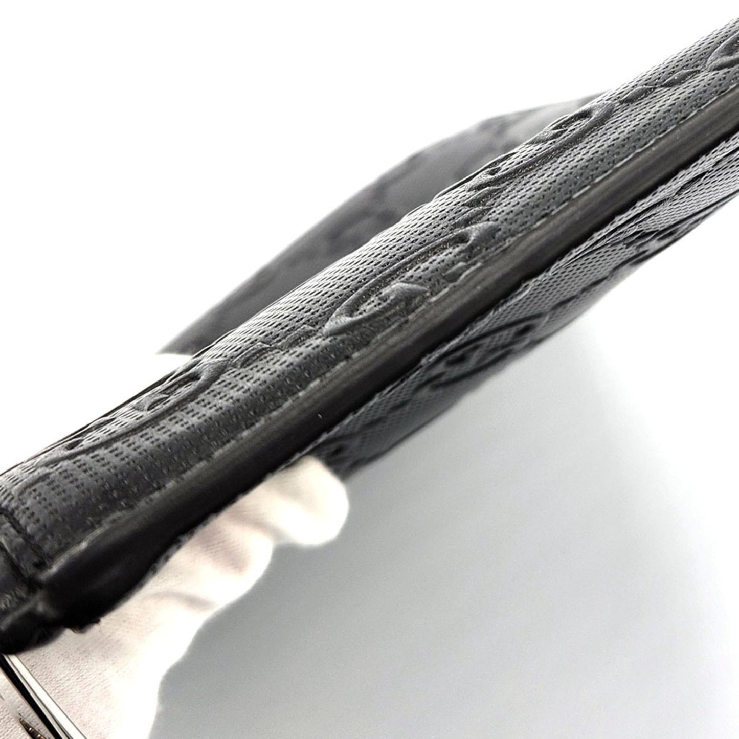 Gucci Black Leather Clutch Bag