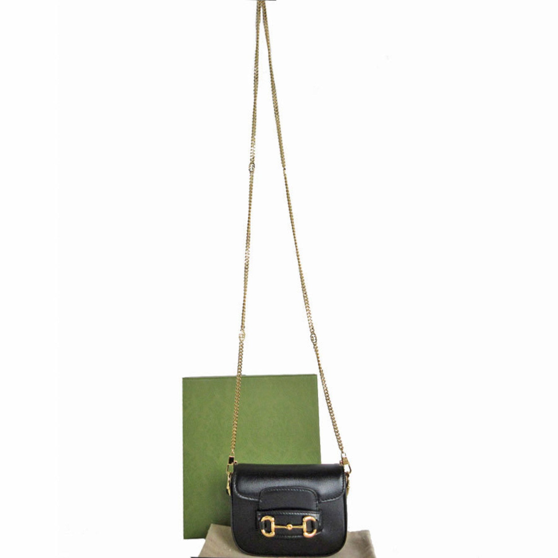 Gucci Black Metal Leather Pochette Shoulder Bag ()