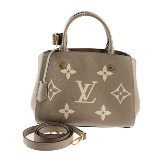 Louis Vuitton Tourterelle Monogram Empreinte Handbag Shoulder Bag Tote Bag ()