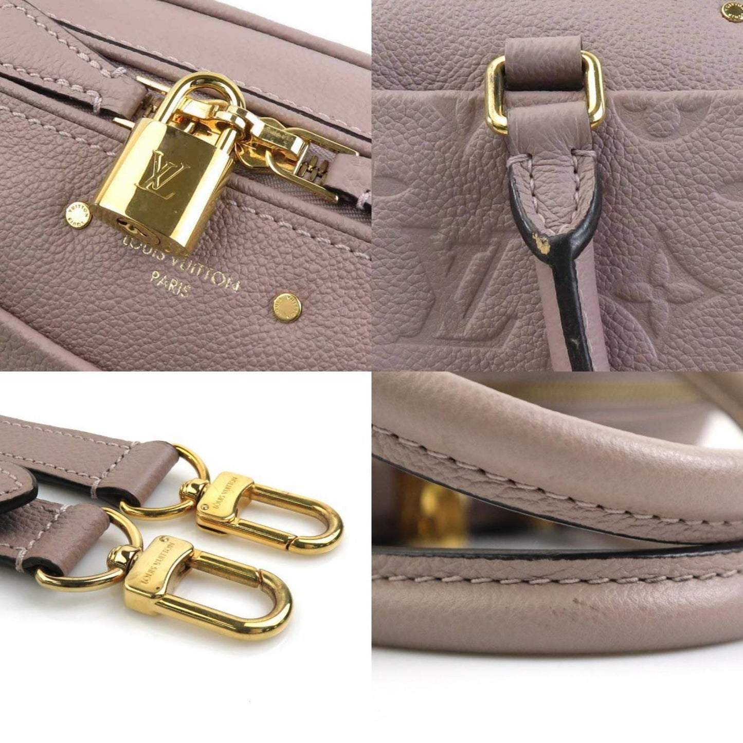 Louis Vuitton Monogram Empreinte Gray Purple Monogram Empreinte Handbag Shoulder Bag