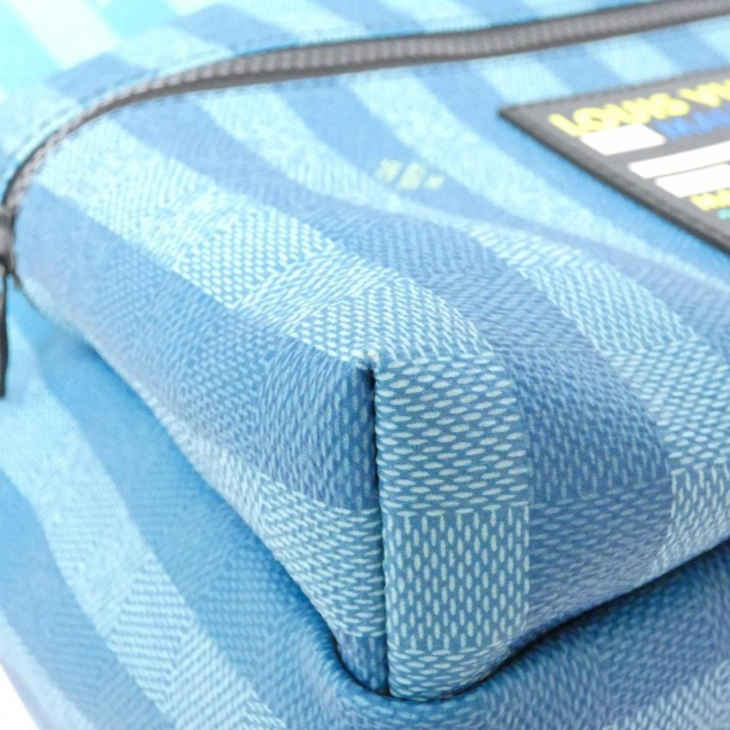 Louis Vuitton Silver Coated Canvas Backpack