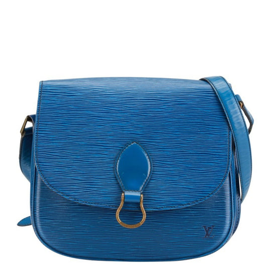 Louis Vuitton Toledo Blue Leather Shoulder Bag ()