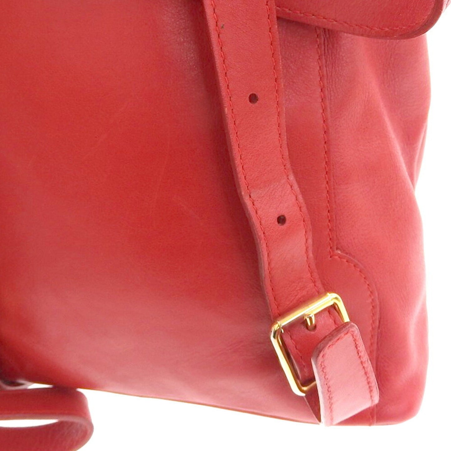 Gucci Red Color Leather Backpack