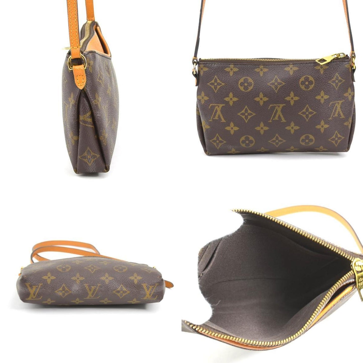 Louis Vuitton Brown Monogram Leather Shoulder Bag