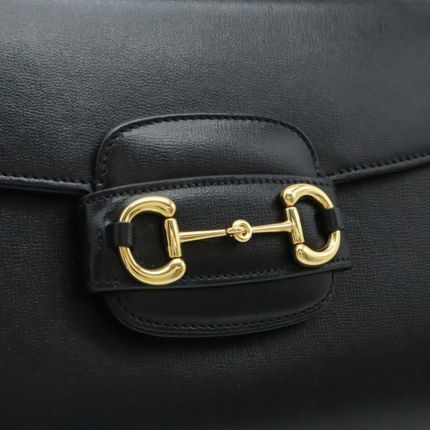 Gucci Black Leather Handbag Shoulder Bag