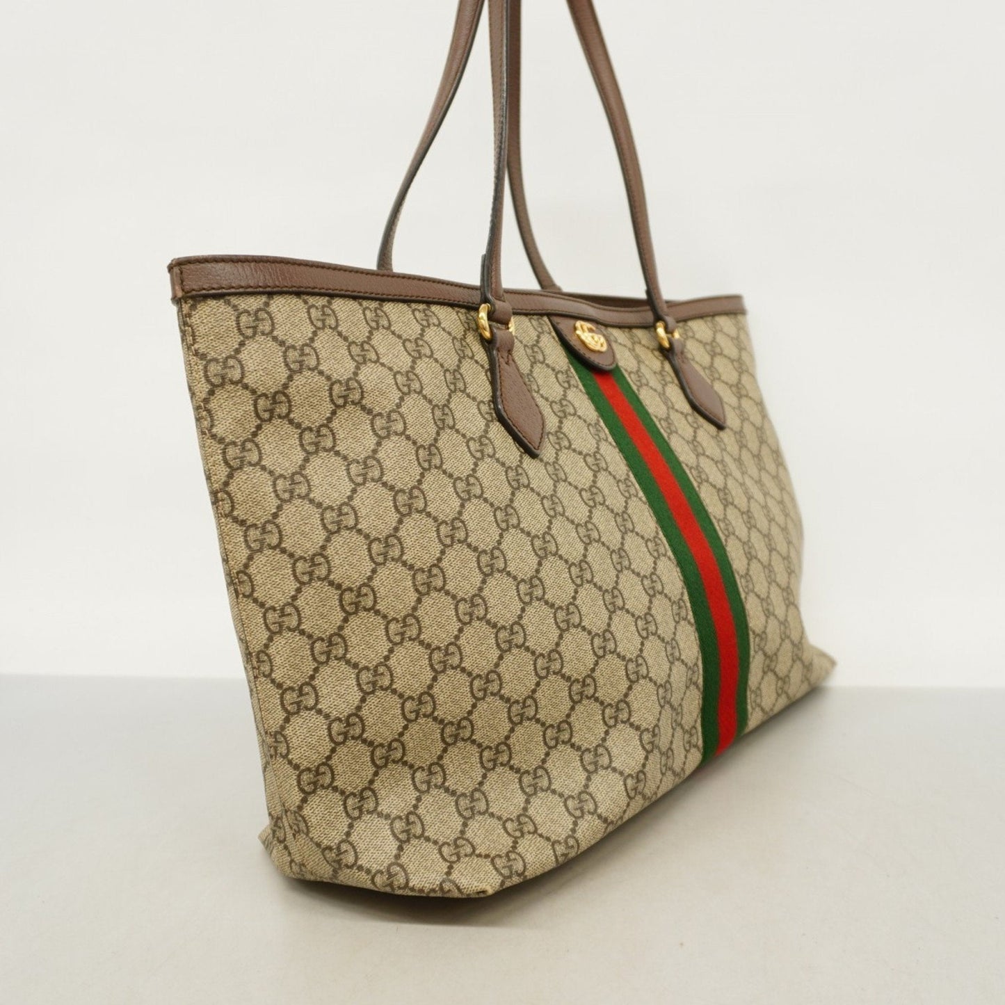 Gucci Brown Pvc Tote Bag