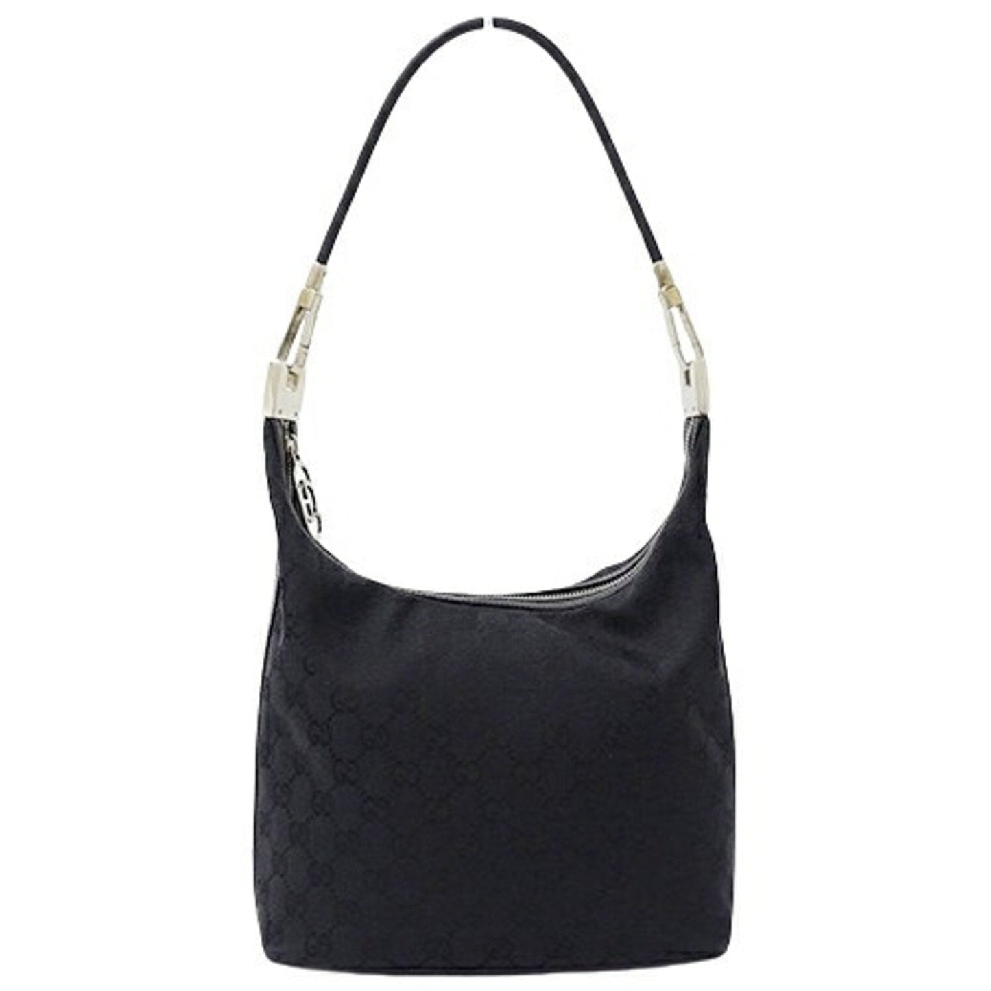 Gucci Black Gg Canvas Shoulder Bag ()