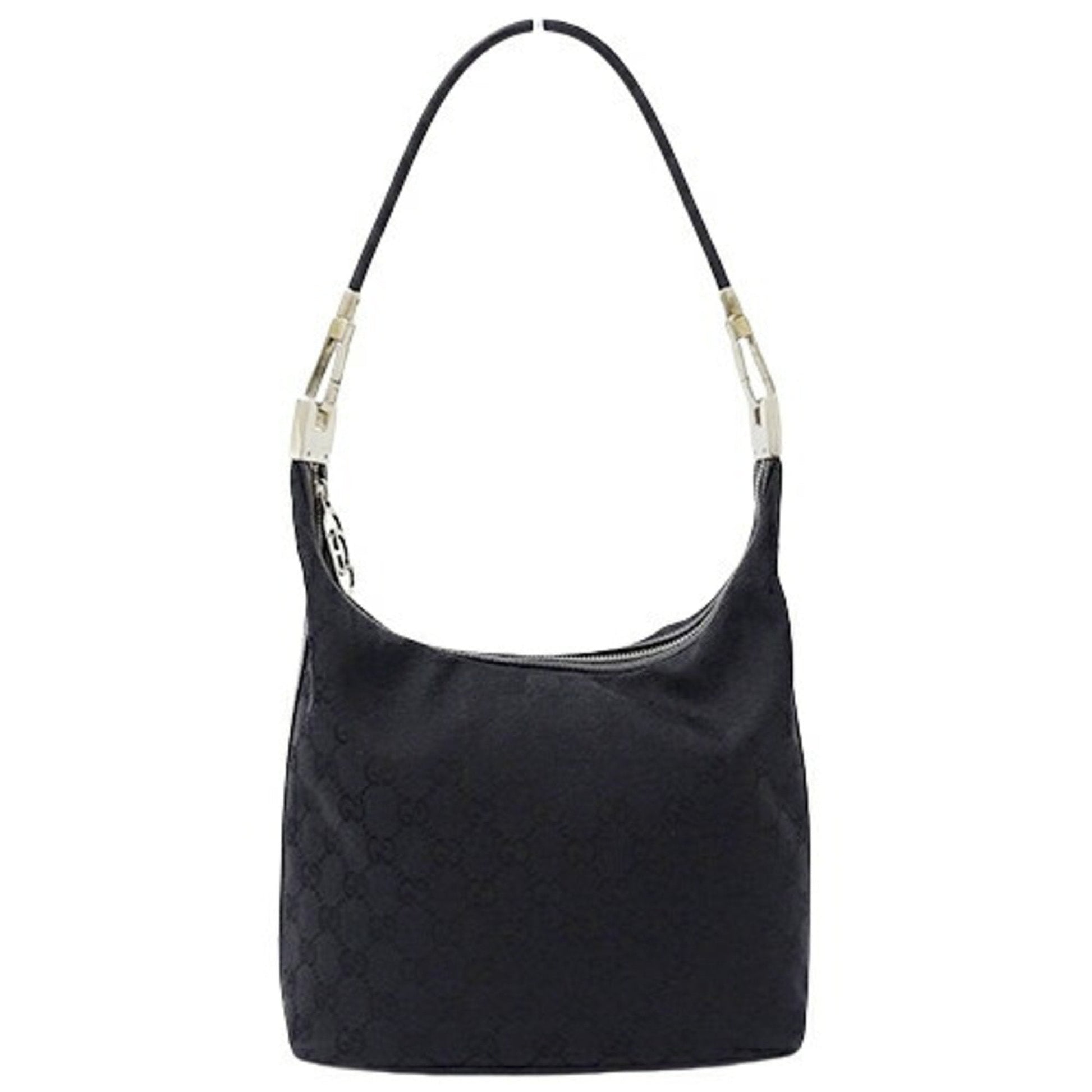 Gucci Black Gg Canvas Shoulder Bag ()